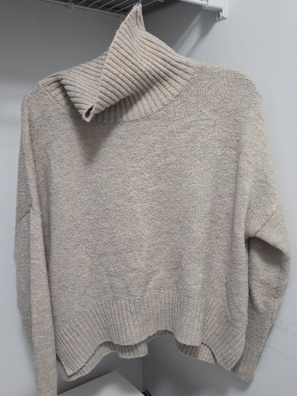 Classic Women's Turtleneck Sweater in Oatmeal